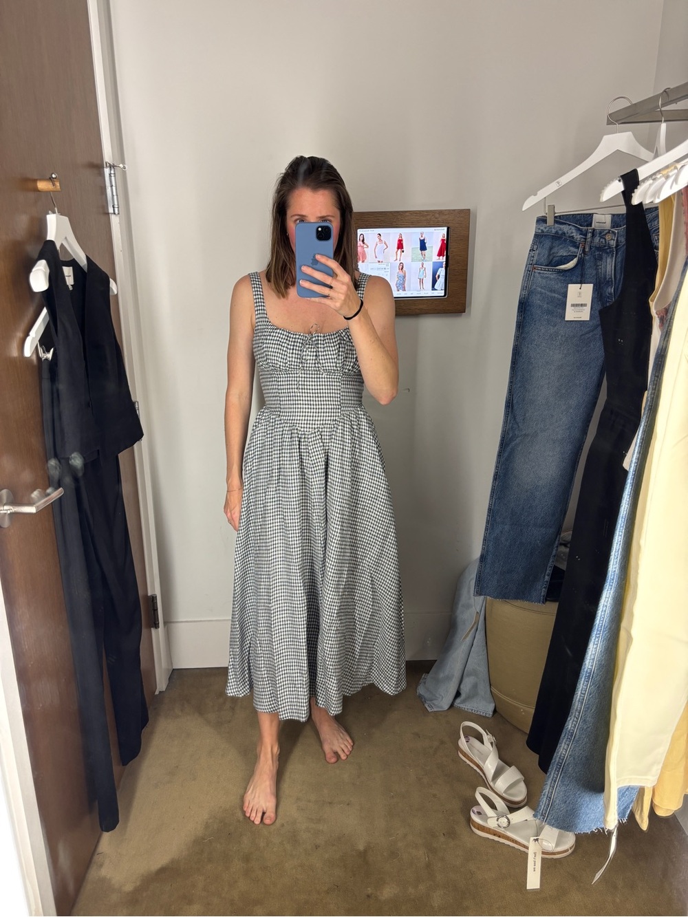 Reformation Balia Linen Midi Dress 4 - Picture 7 of 7